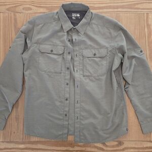Mountain Hardware Canyon Long-Sleeve Shirt - Stone Green L